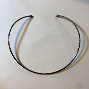 🥳Lia Sophia Deb Vintage 15”-16” Collar Necklace Hematite Tone, Just like New